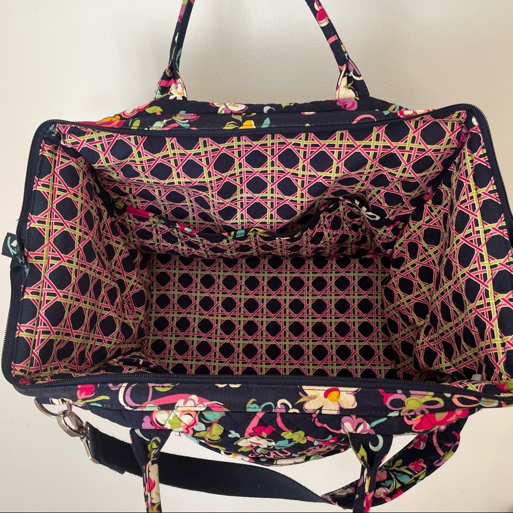 Vera Bradley Blue Floral Travel Duffle Bag - XL - Picture 12 of 12